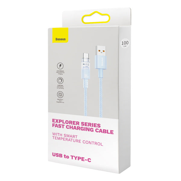 Baseus Explorer Series | USB til USB-C-kabel for Huawei Honor, 100W 6A, 1m