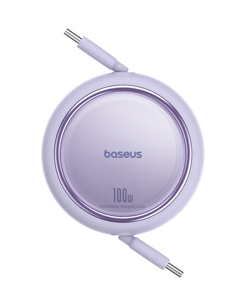 Baseus Free2Draw Mini | Kabel med justerbar lengde USB-C Type-C Power Delivery 100W, 1m