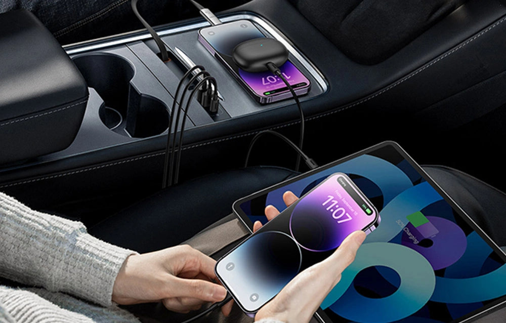 USB-Hubb 45W för Tesla Model 3 2019 - 2023 / Model Y │ med inbyggd USB-C-kabel Baseus T-Space