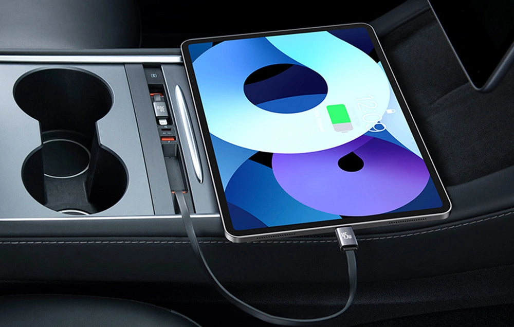 USB-Hubb 45W för Tesla Model 3 2019 - 2023 / Model Y │ med inbyggd USB-C-kabel Baseus T-Space