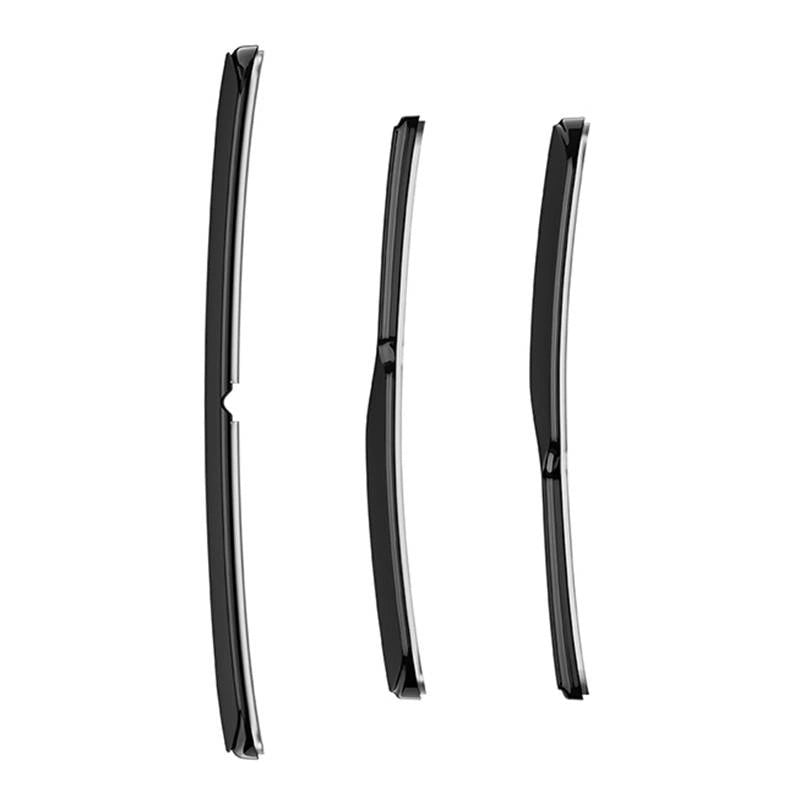 Dörrkantsskydd + sidospegel Tesla Model S / 3 / X / Y │ Antikollisionslister T-Space Bumper Guard Kit Svart - set om 6 st.