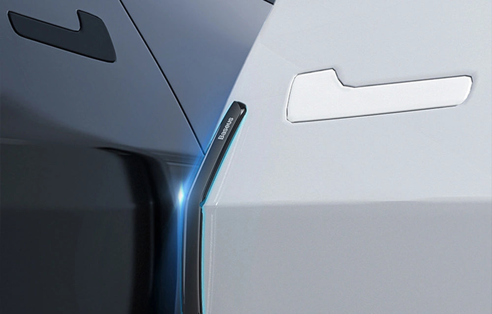 Dörrkantsskydd + sidospegel Tesla Model S / 3 / X / Y │ Antikollisionslister T-Space Bumper Guard Kit Svart - set om 6 st.