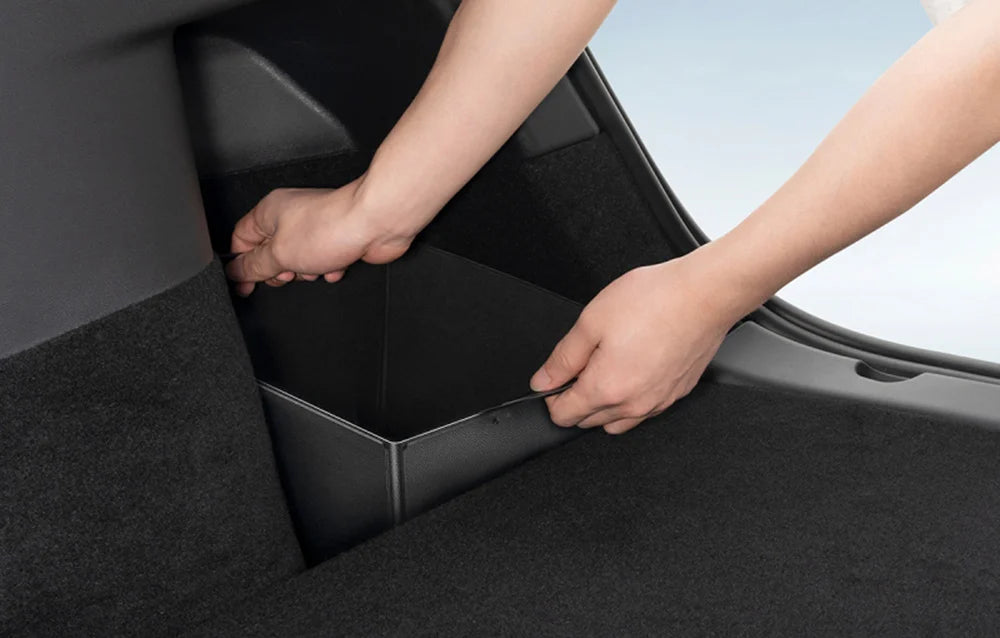 Bagageutrymmesorganisatör Tesla Model Y │ T-Space Series Trunk Organizer Black - set om 2 st.