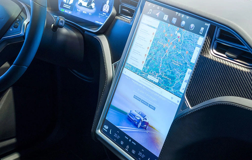 Skärmskydd härdat glas Tesla Model S / Model X │ 17'' Baseus Crystal 0,3mm Anti-fingerprint Tempered Glass Film